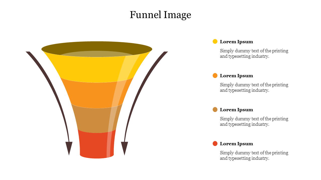 Our Editable Funnel Image For PowerPoint presentation